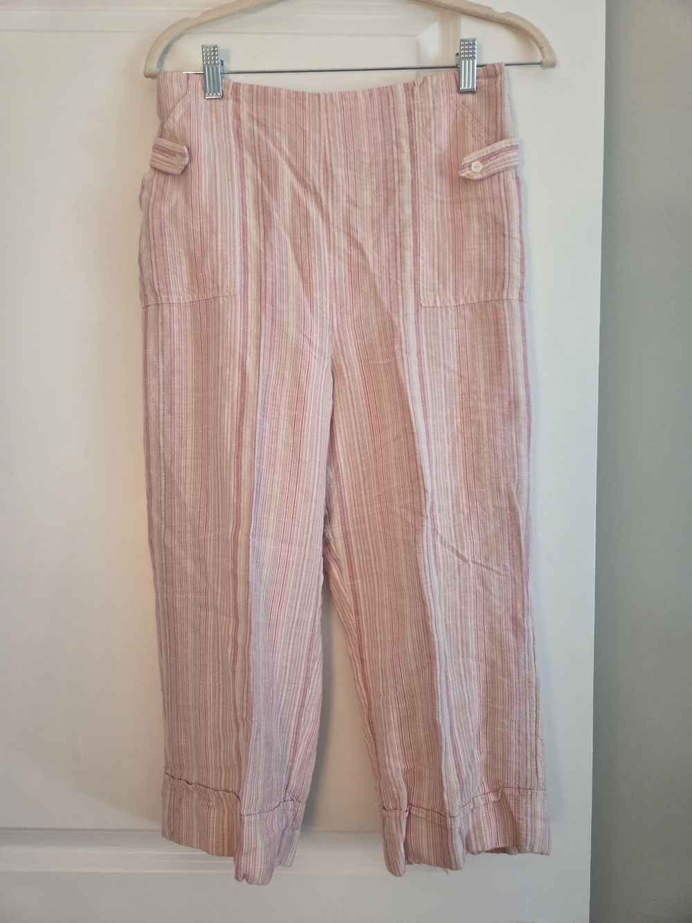Preswick & Moore Pink and Cream Striped Petite Pants